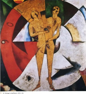 Homenaje al contemporáneo de Apollinaire Marc Chagall Pinturas al óleo